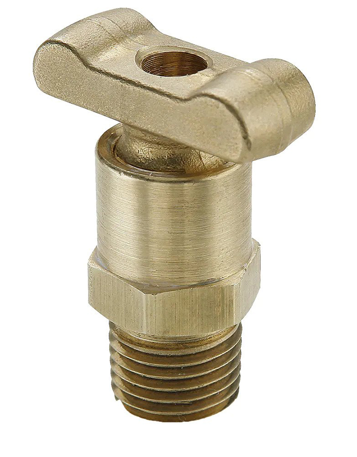 Brass Drain Cock - Internal Seal Heavy Duty Cocks (MNPT)